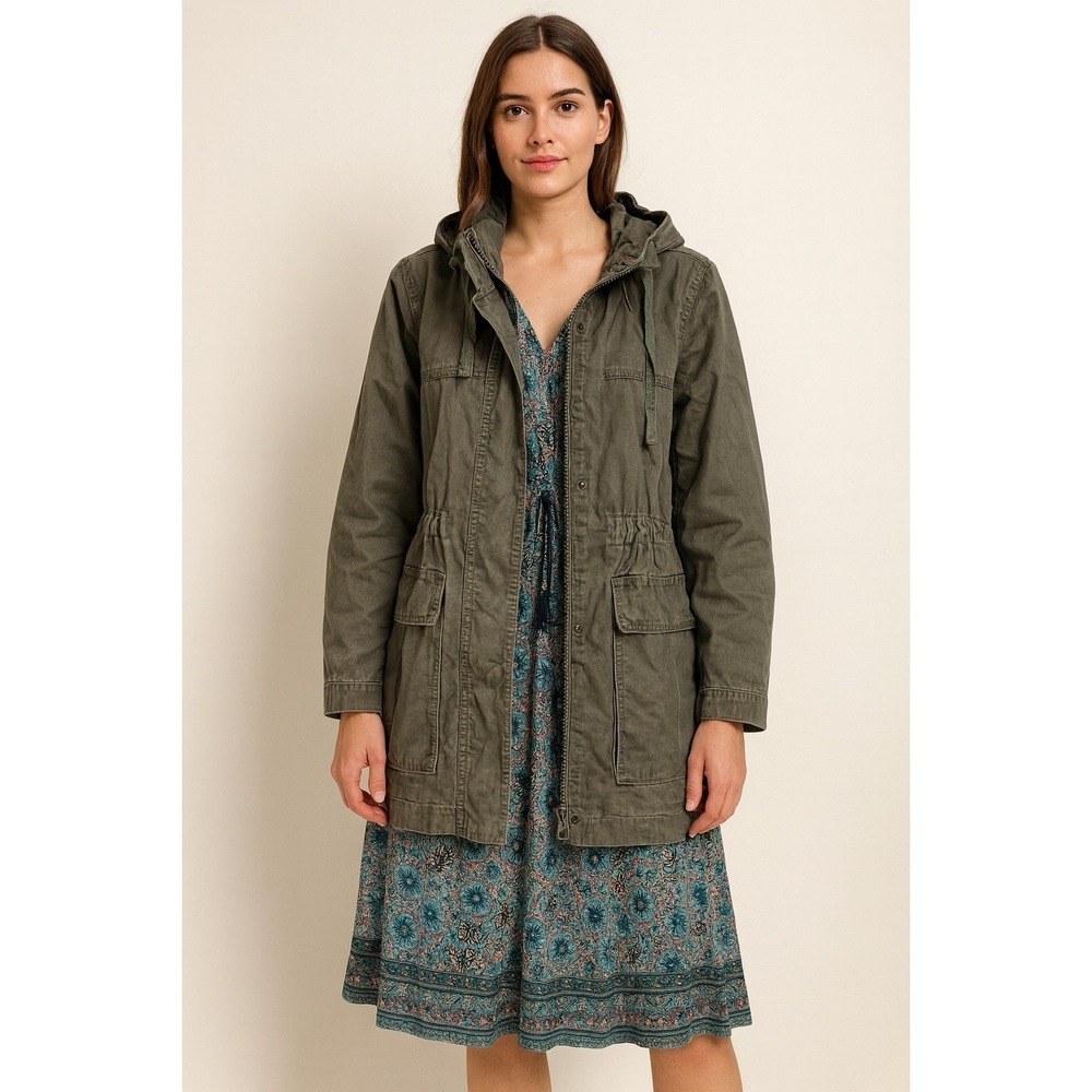 Aqua Army green fully 100% Cotton jacket Size XL. NWT